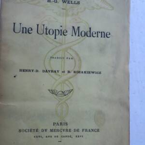 SF Wells H.-G. Une Utopie Moderne EO