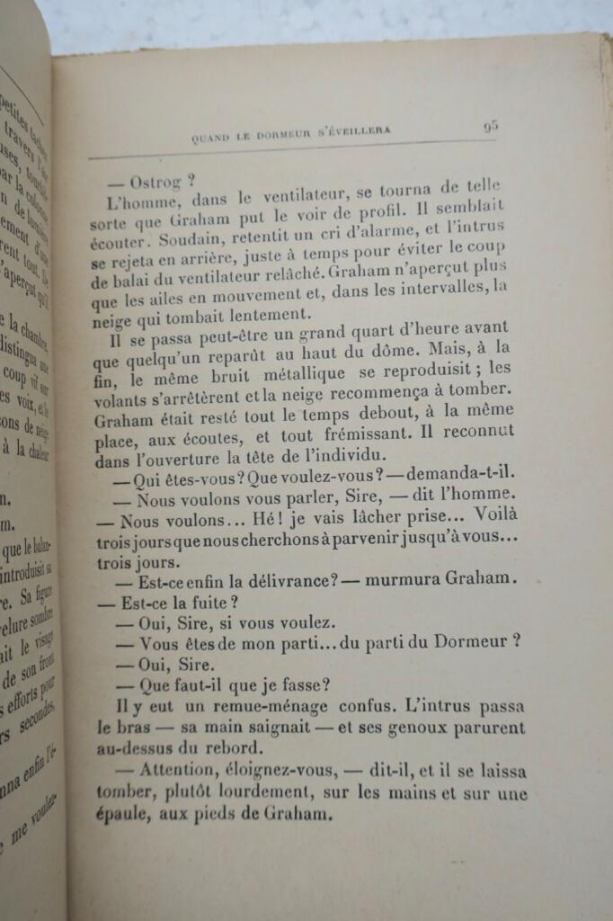 SF WELLS QUAND LE DORMEUR S&rsquo;EVEILLERA EO