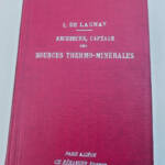 sources Recherche captage et aménagement des sources thermos minérales - La Librairie Antique