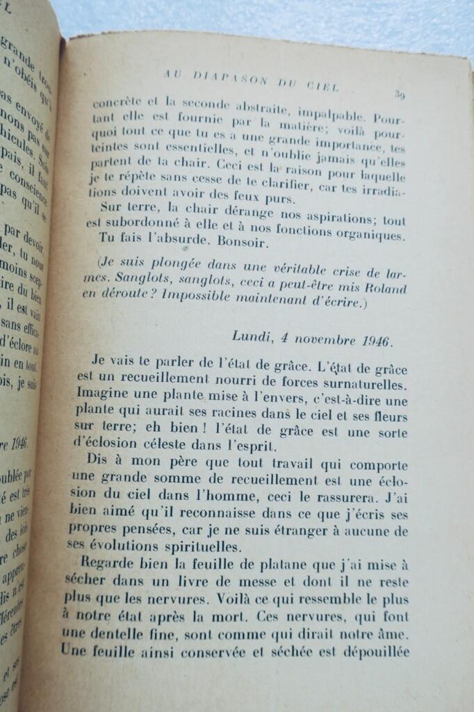 Spirite JOUVENEL Au Diapason du Ciel. Introduction de Gabriel Marcel