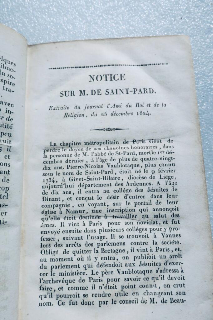 ST-JURE DE LA CONNOISSANCE ET DE L&rsquo;AMOUR DU FILS DE DIEU 1833