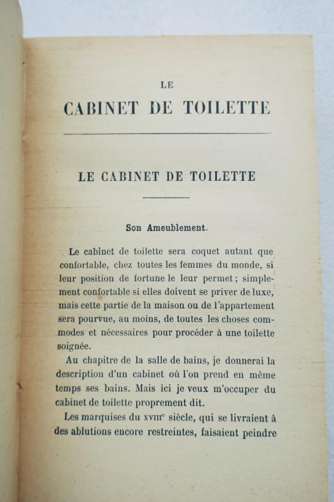 STAFFE (Baronne). Le Cabinet de Toilette 1891