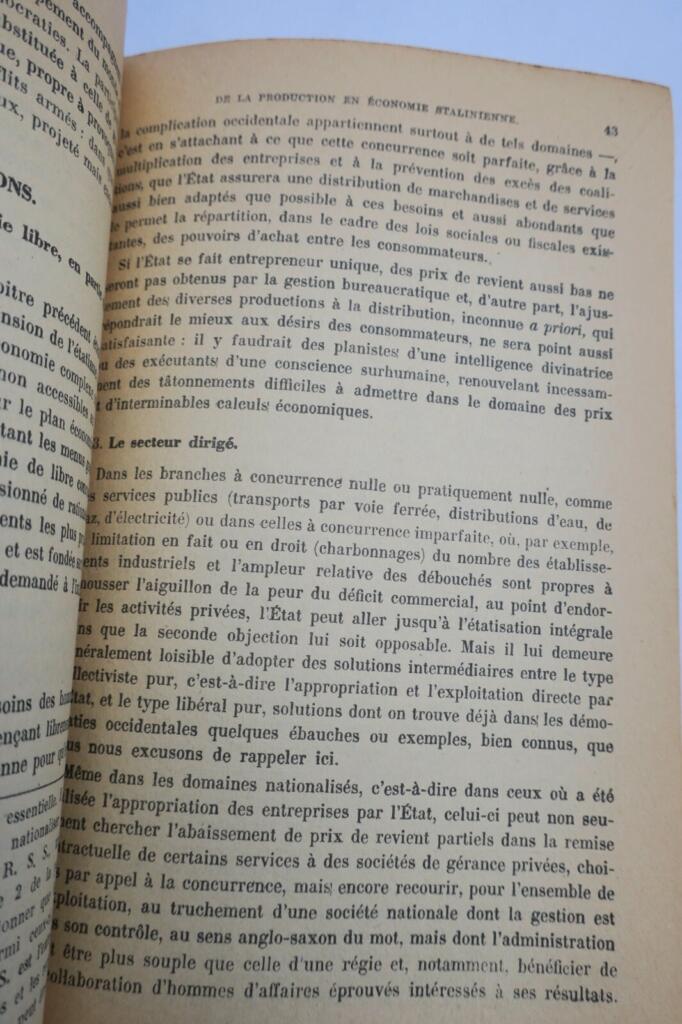 Stalin's economic organization and production methods