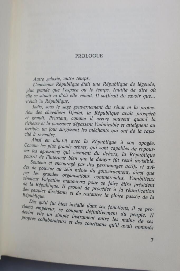 star wars LUCAS G. LA GUERRE DES ETOILES. 1977
