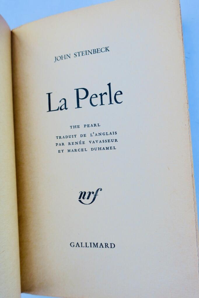 Steinbeck’s Pearl in 1950 Gallimard edition