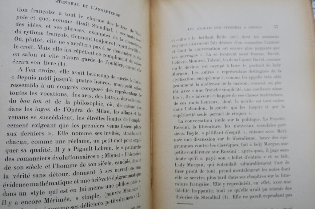 Stendhal's Connection to England