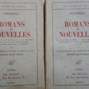 Stendhal LE DIVAN Martineau ROMANS ET NOUVELLES