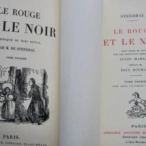 STENDHAL. LE ROUGE ET LE NOIR sur vélin