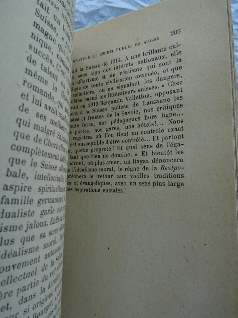 Swiss Historical Democracy in 1920