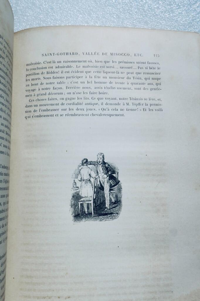 SUISSE TÖPFFER Premiers voyages en Zigzag 1860