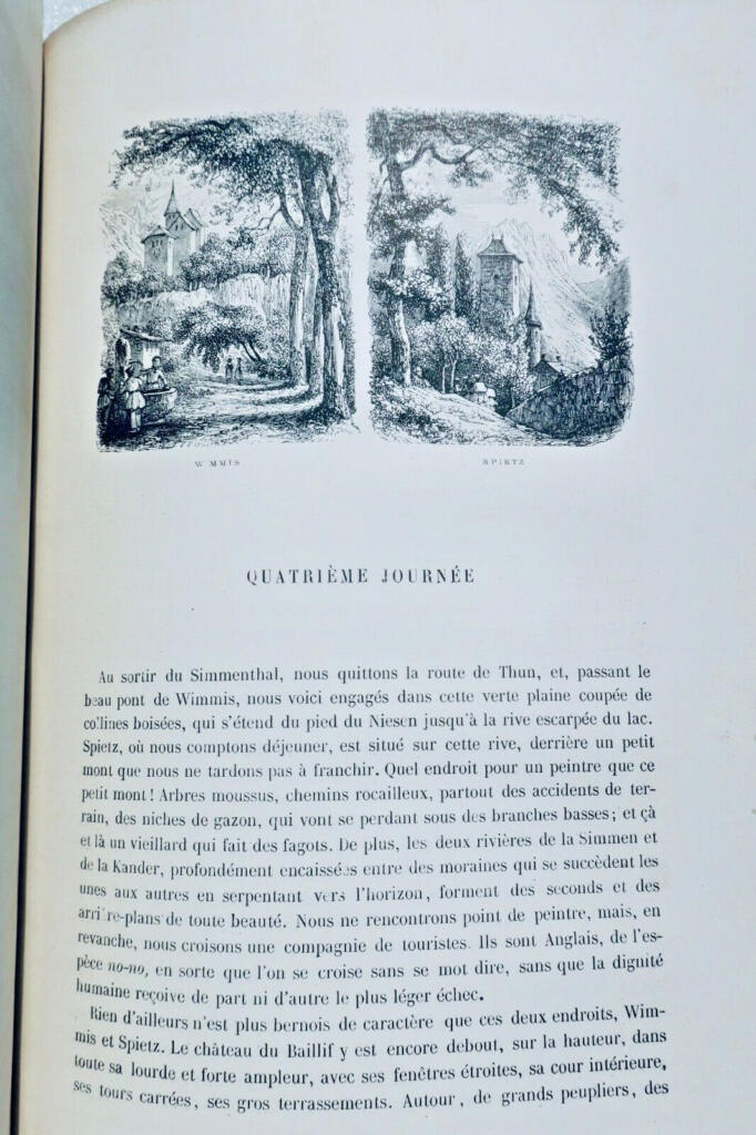 SUISSE TÖPFFER Premiers voyages en Zigzag 1860
