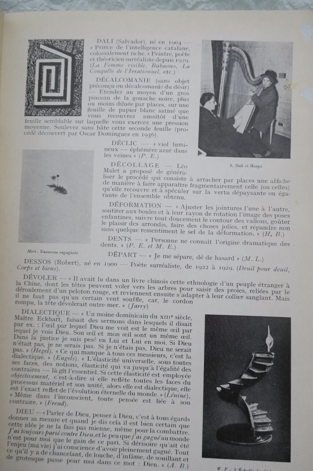 Surrealist Dictionary 1938
