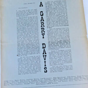 Surréalisme Les Surréalistes à Garry Davis 1949