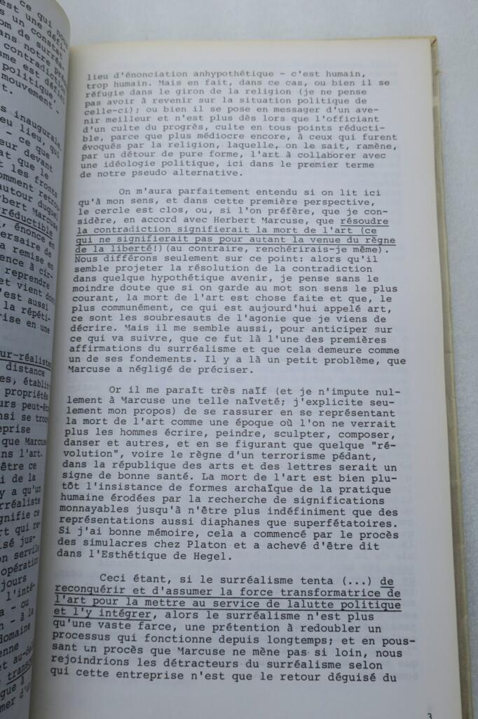 surréaliste Bounoure Bulletin De Liaison Surréaliste 1973