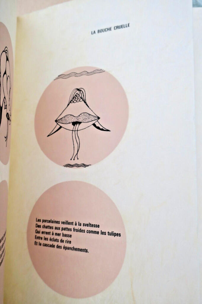 Surrealist talismans with poems and etchings