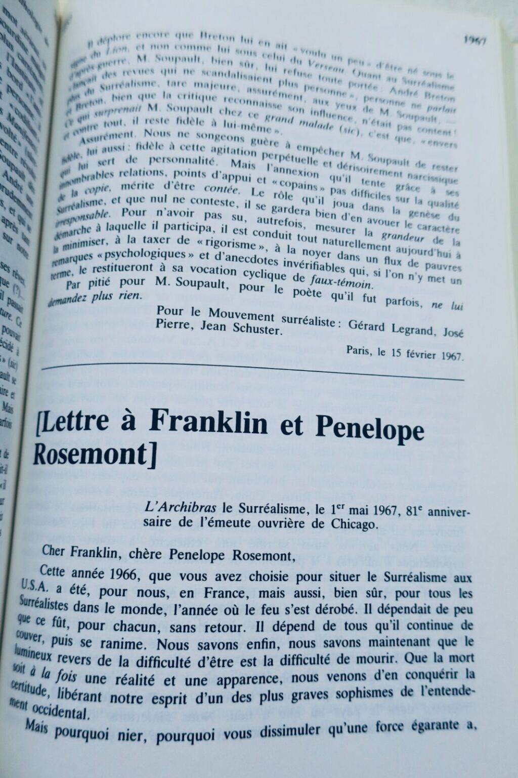 Surrealistische Manifeste und kollektive Erklärungen 1922-1969