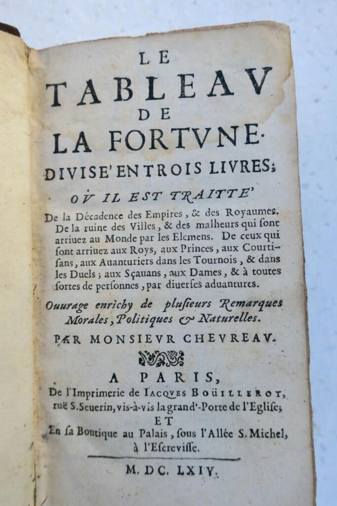 Chevreau’s Fortune and Misfortune in 17th-Century Europe