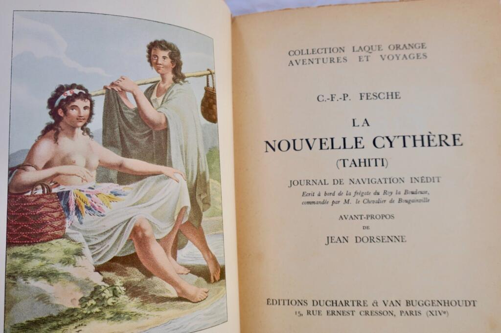 Unveröffentliches Navigationsjournal aus Tahiti