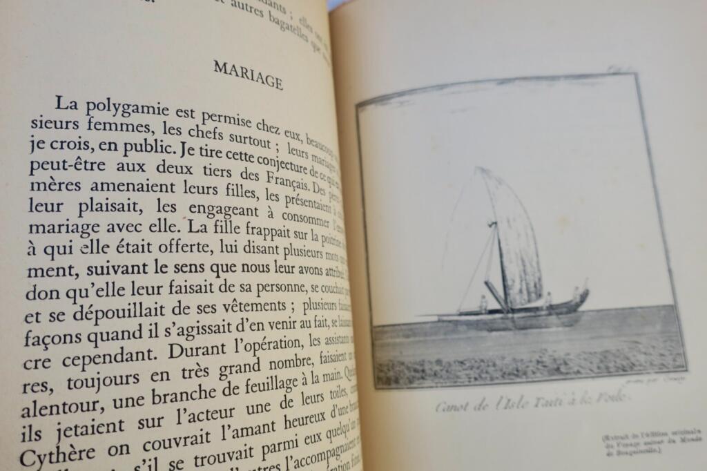 Unveröffentliches Navigationsjournal aus Tahiti