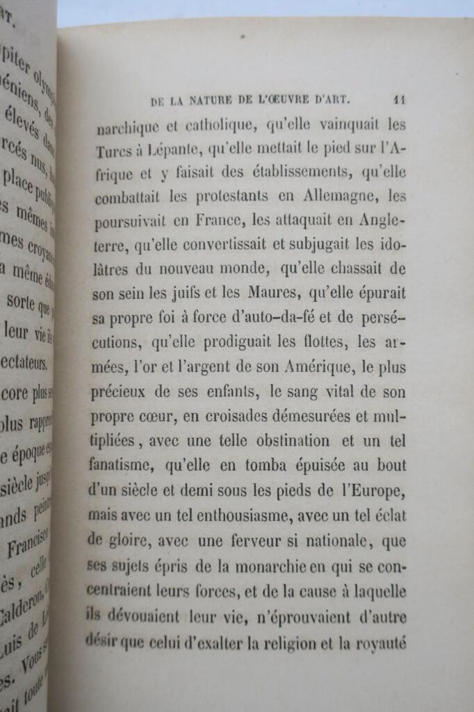TAINE Philosophie de l’ Art 1865