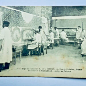 tapis et tapisseries Hamot manufacture d'Aubusson atelier de peinture