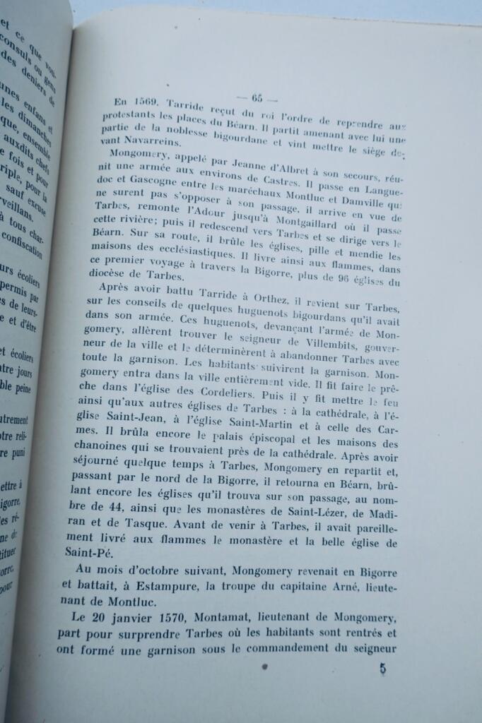 Tarbes Abbé LAFFORGUE – Histoire des Evêques et du Diocèse de Tarbes, 1928