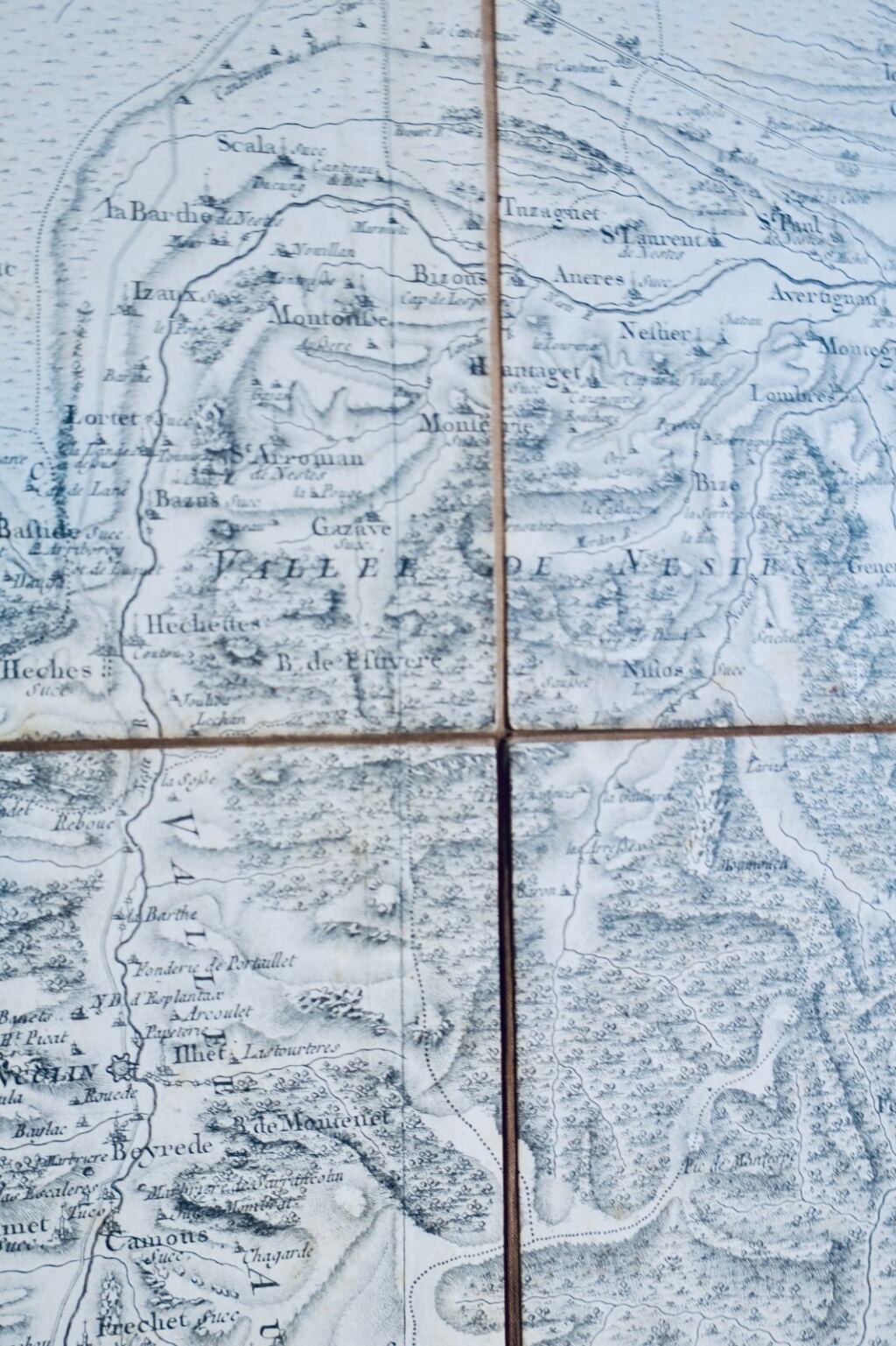 Historical map of Tarbes region