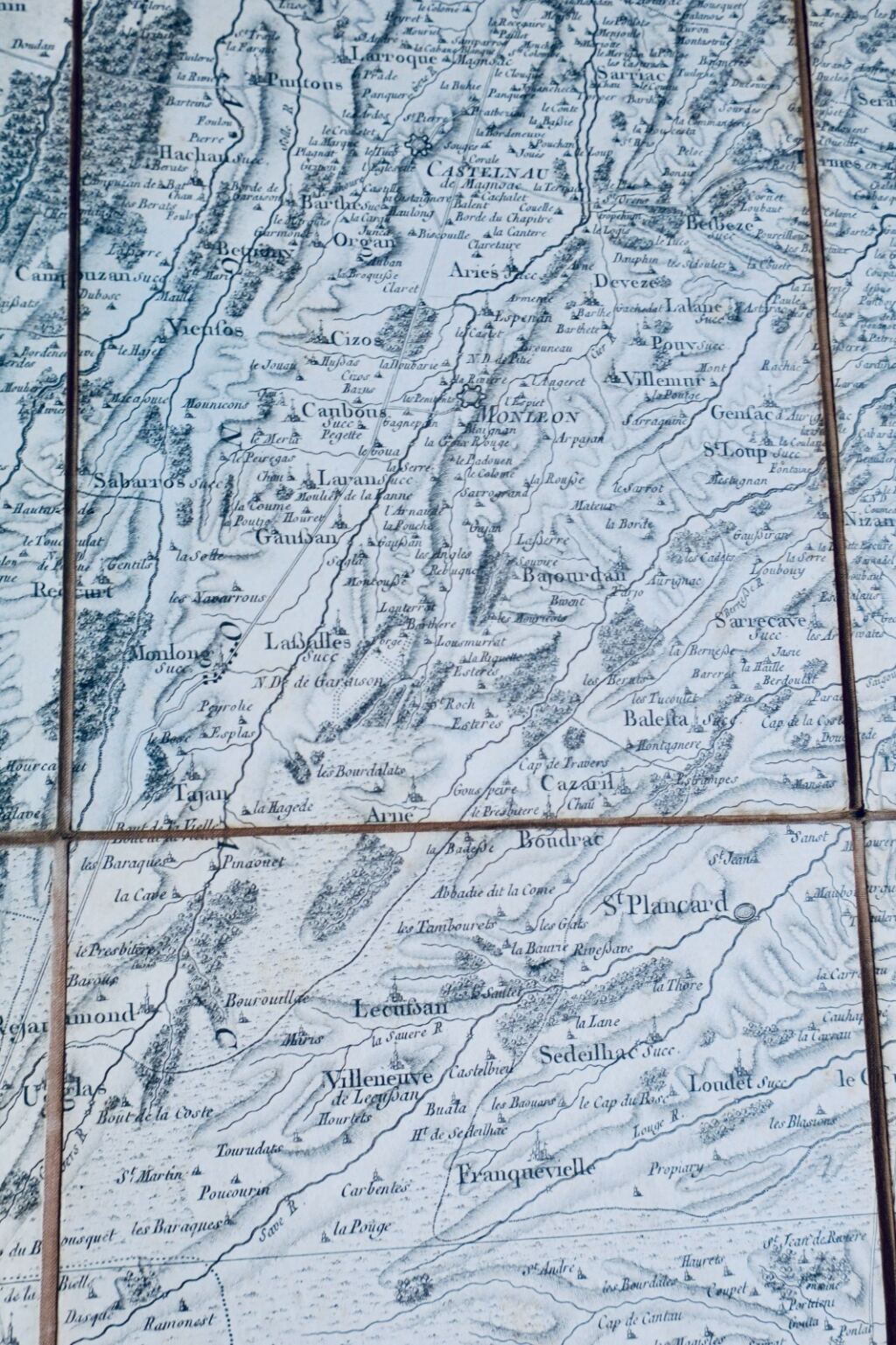 Historical map of Tarbes region