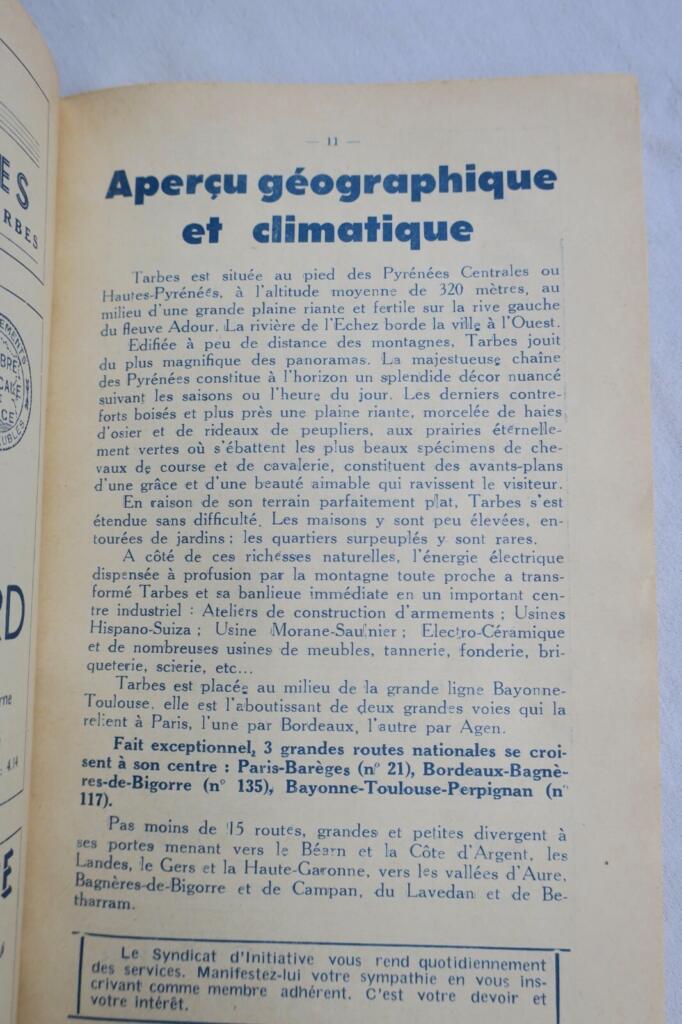 Illustrierter Führer zu Tarbes, Tourismuszentrums der Pyrenäen