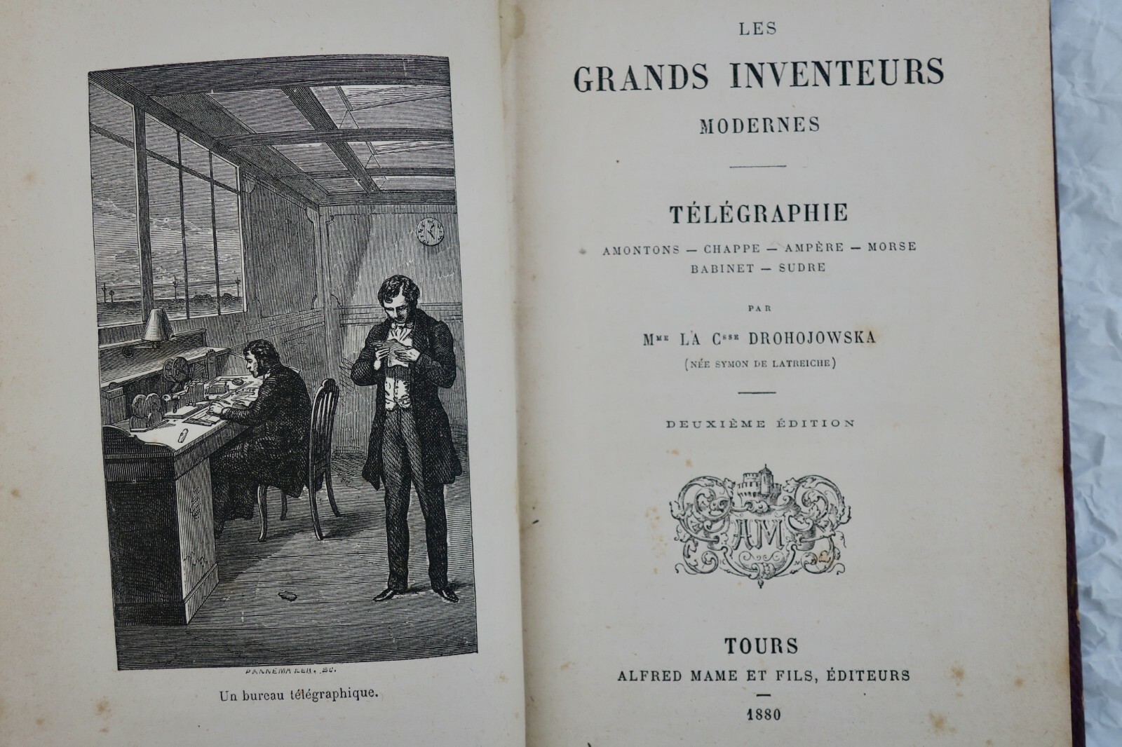 télégraphie DROHOJOWSKA Grands Inventeurs Moderne 1880 – Image 7