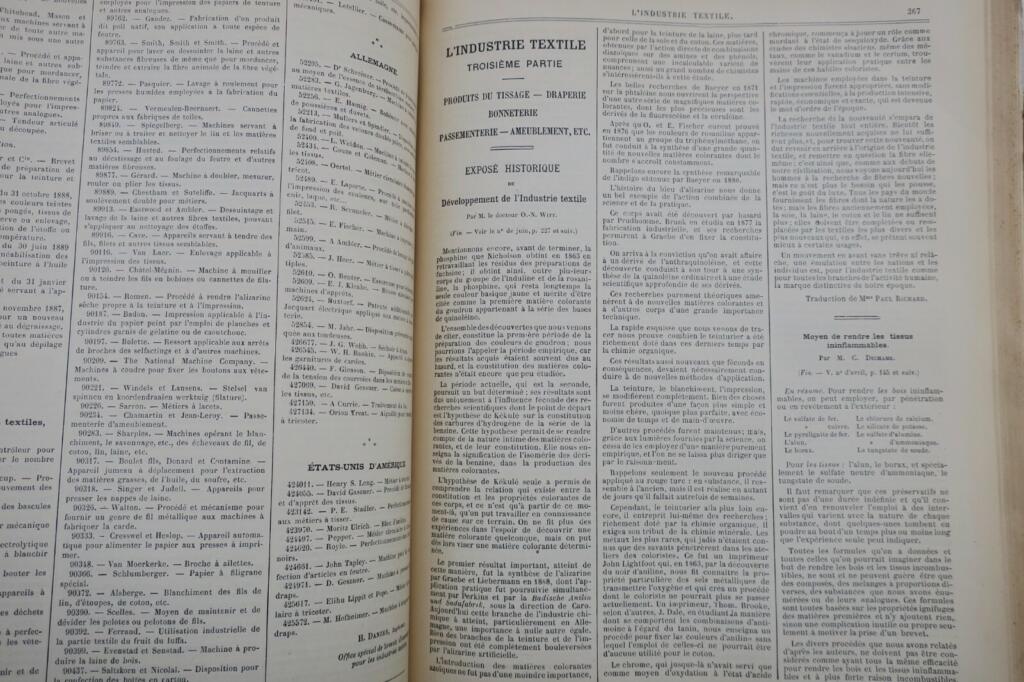 Textilindustriezeitschrift von 1890