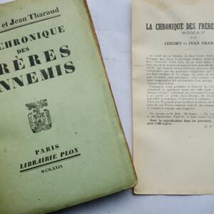 THARAUD LA CHRONIQUE DES FRERES ENNEMIS + dédicace