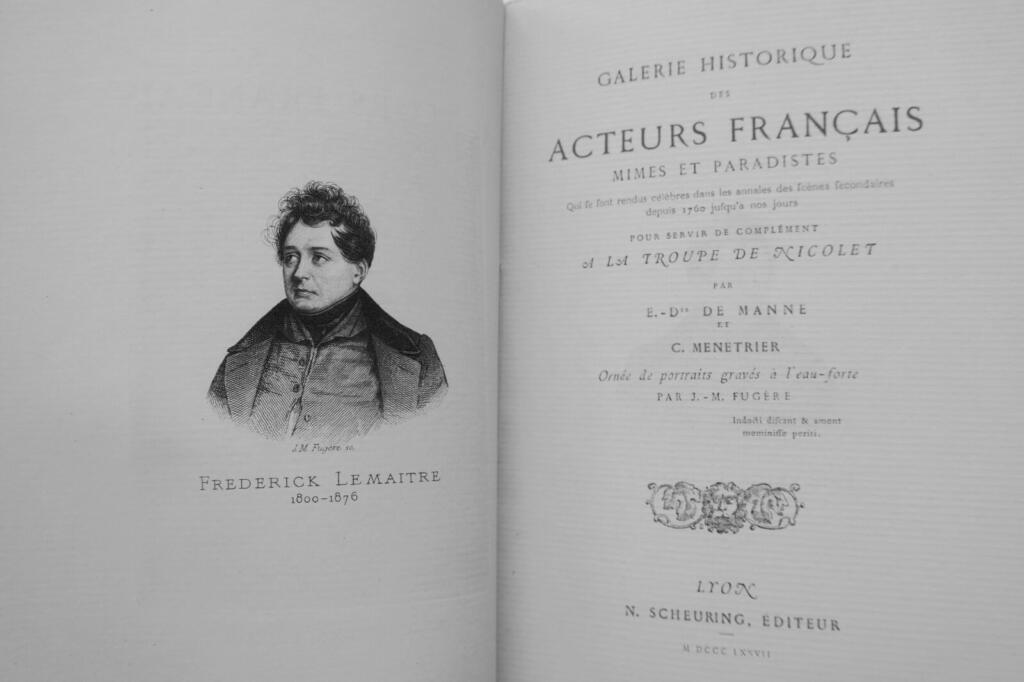 フランス劇場俳優ギャラリー 1760-1877年