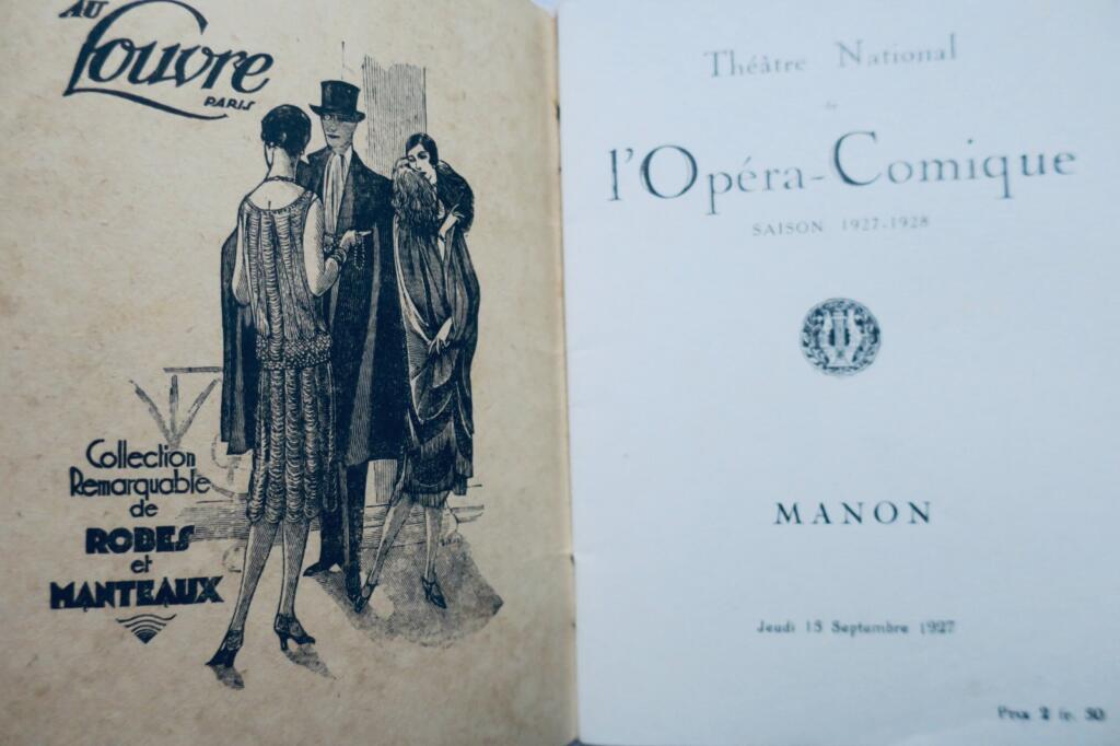 Manon in der Opéra-Comique-Saison 1927-28