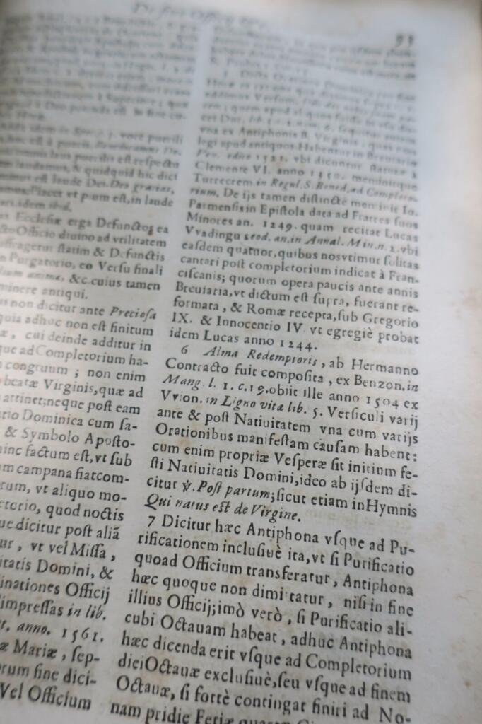 Thesaurus Sacrorum Rituum, sev Commentaria in rubricas 1672