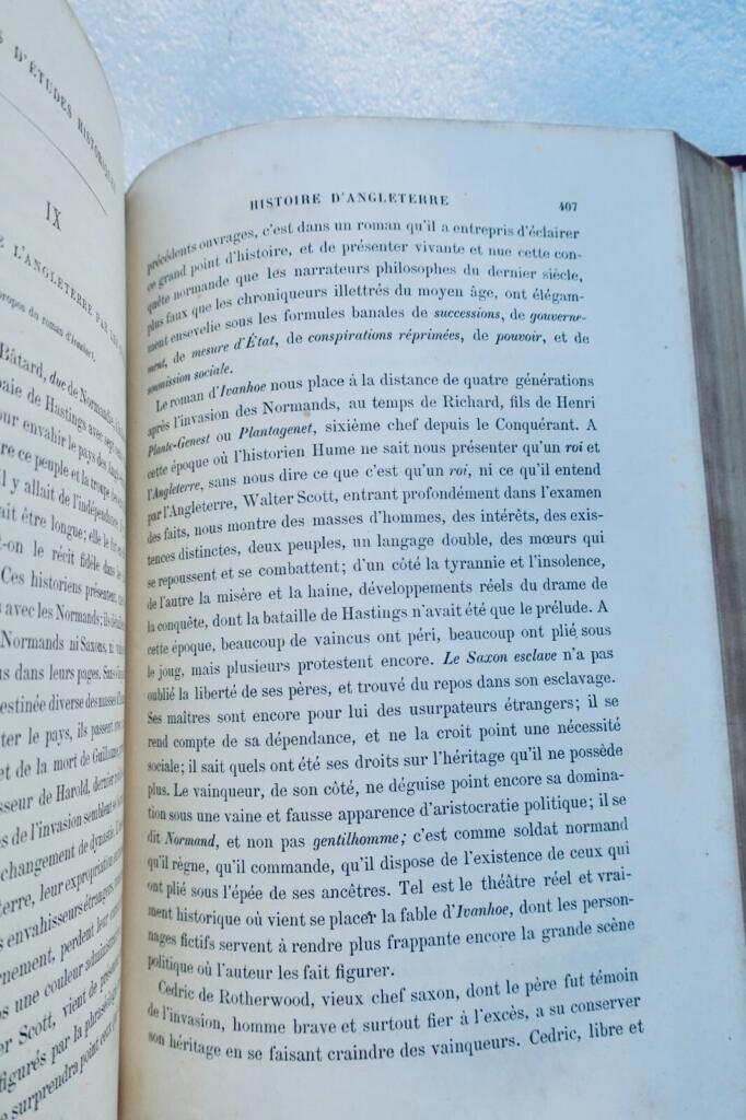THIERRY Augustin. Lettres sur l&rsquo;histoire de France 10 ans d&rsquo;études historiques