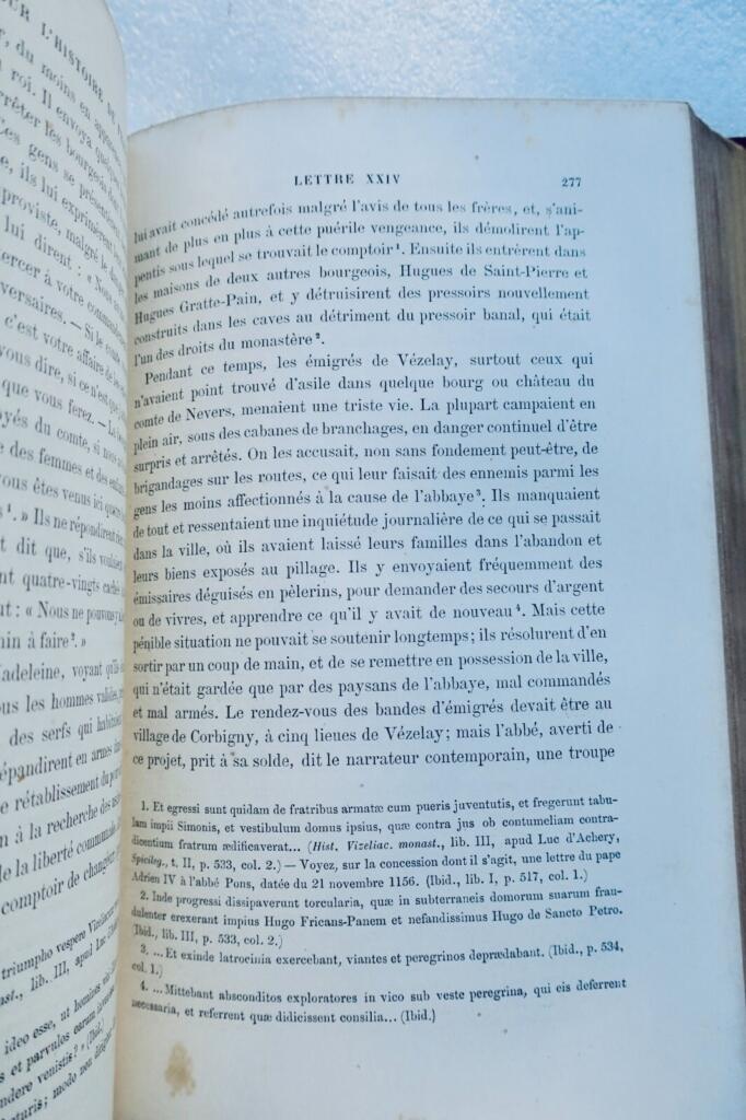 THIERRY Augustin. Lettres sur l&rsquo;histoire de France 10 ans d&rsquo;études historiques