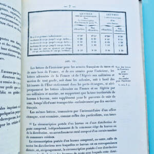 Timbre Poste Philatélie 1863 instruction spéciale sur le service des postes 1863