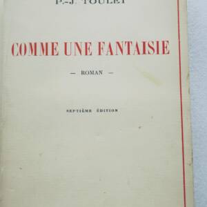 TOULET COMME UNE FANTAISIE 1920