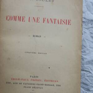 TOULET COMME UNE FANTAISIE 1920