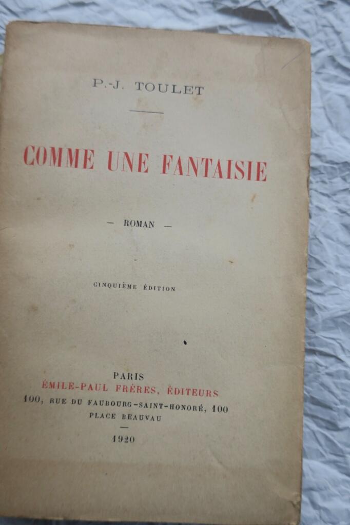 Toulet’s whimsical verse in 1920