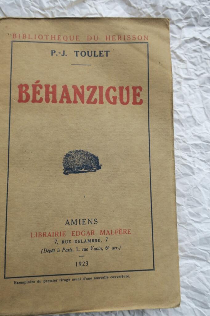 Béhanzigue: Tales by Paul-Jean Toulet