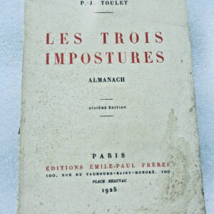 TOULET Paul.-Jean LES TROIS IMPOSTURES ALMANACH 1925
