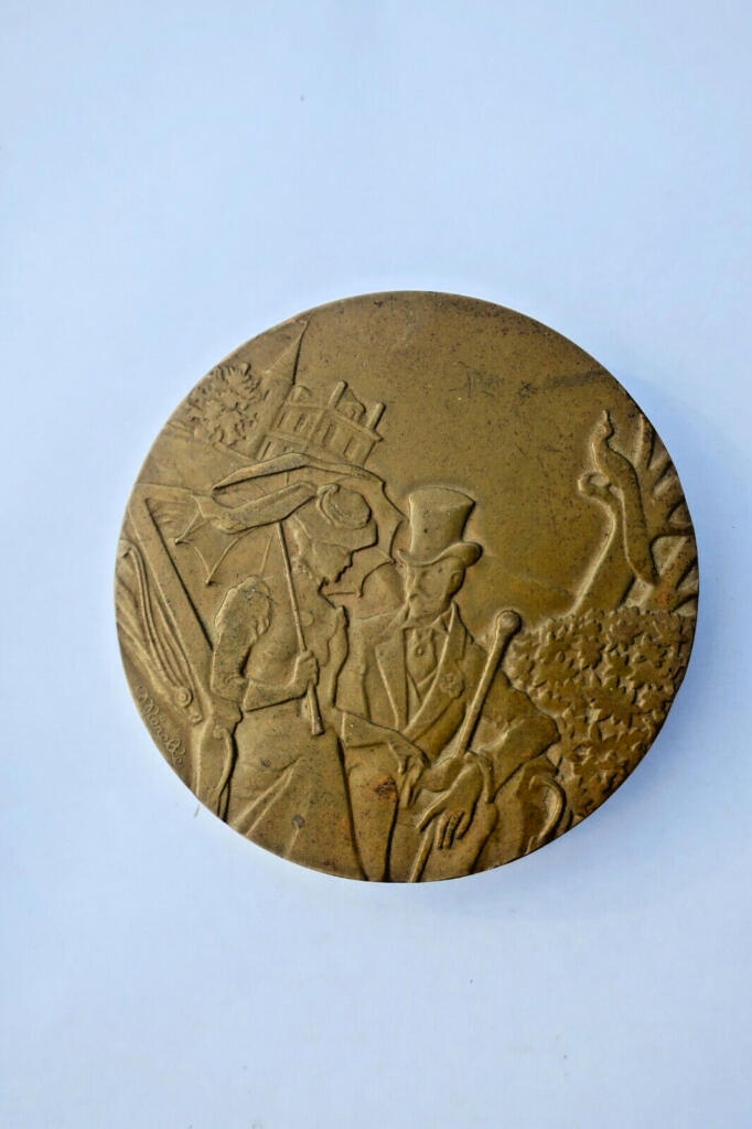 Bronze Medal 67mm, Signed Mérelle