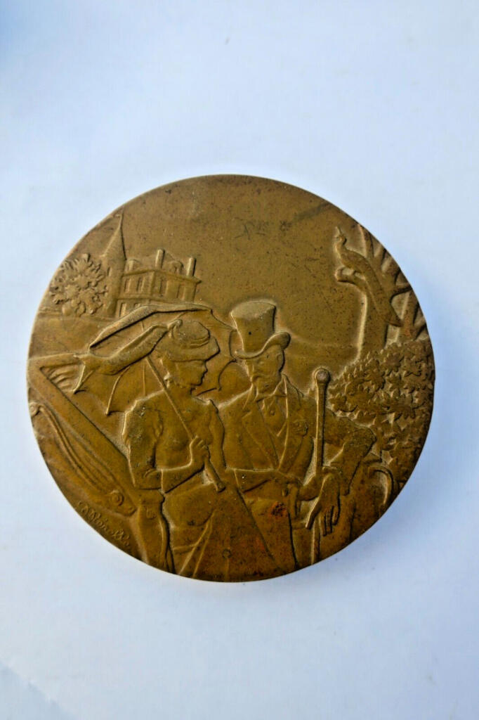 Bronze Medal 67mm, Signed Mérelle