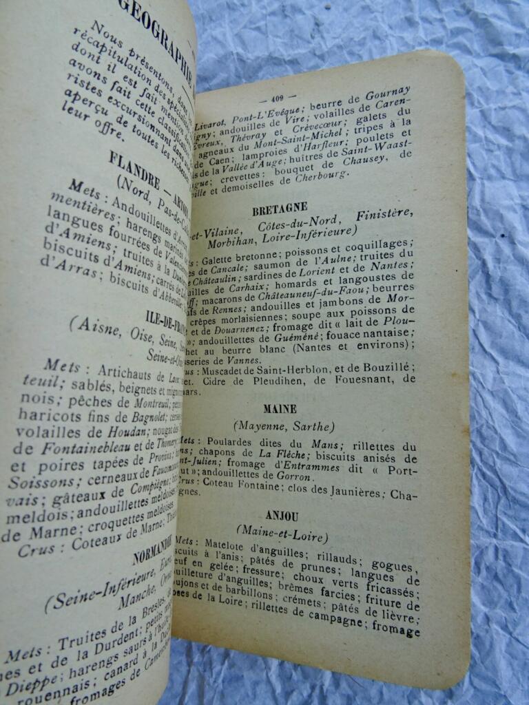 French Touring Club Directory 1914