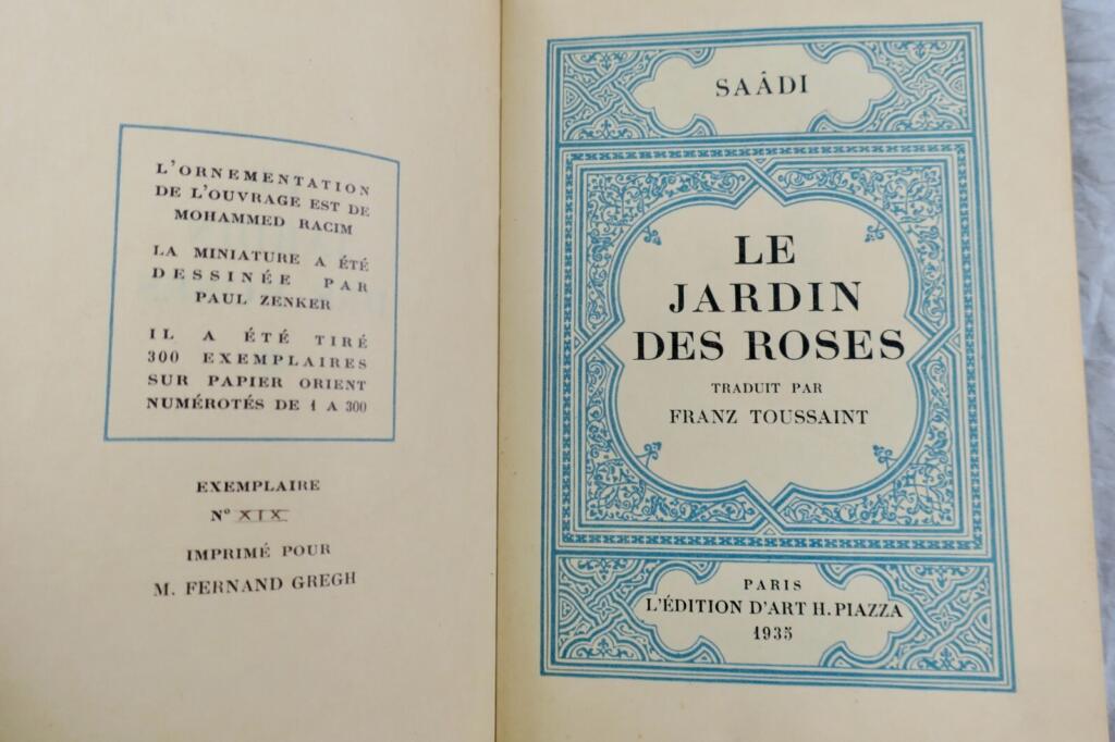 Poetic rose collection with orientalist illustrations