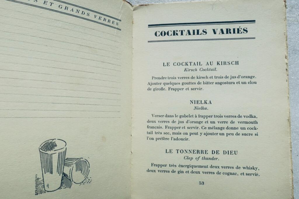 Klassische Cocktail- und Getränkerezepte mit zeitgenössischen Illustrationen