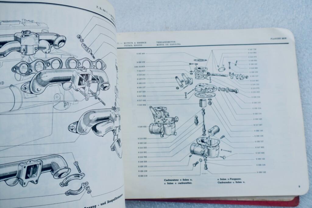 Spare parts catalog for Renault E30 tractor