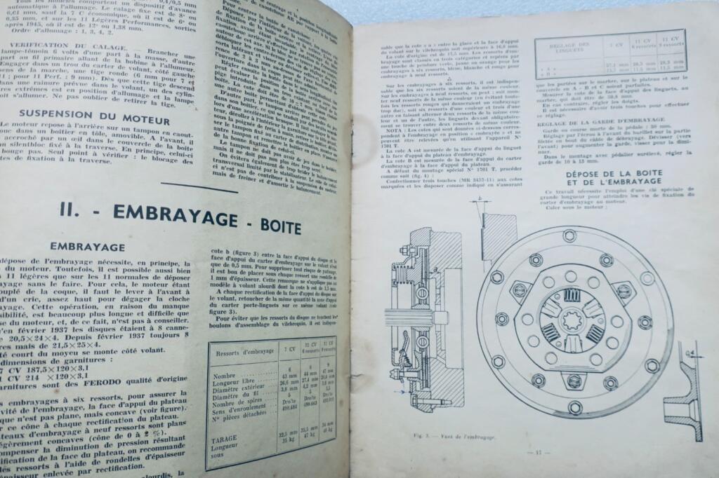 シトロエン・トラクシオン・アヴァン技術解説書 1953